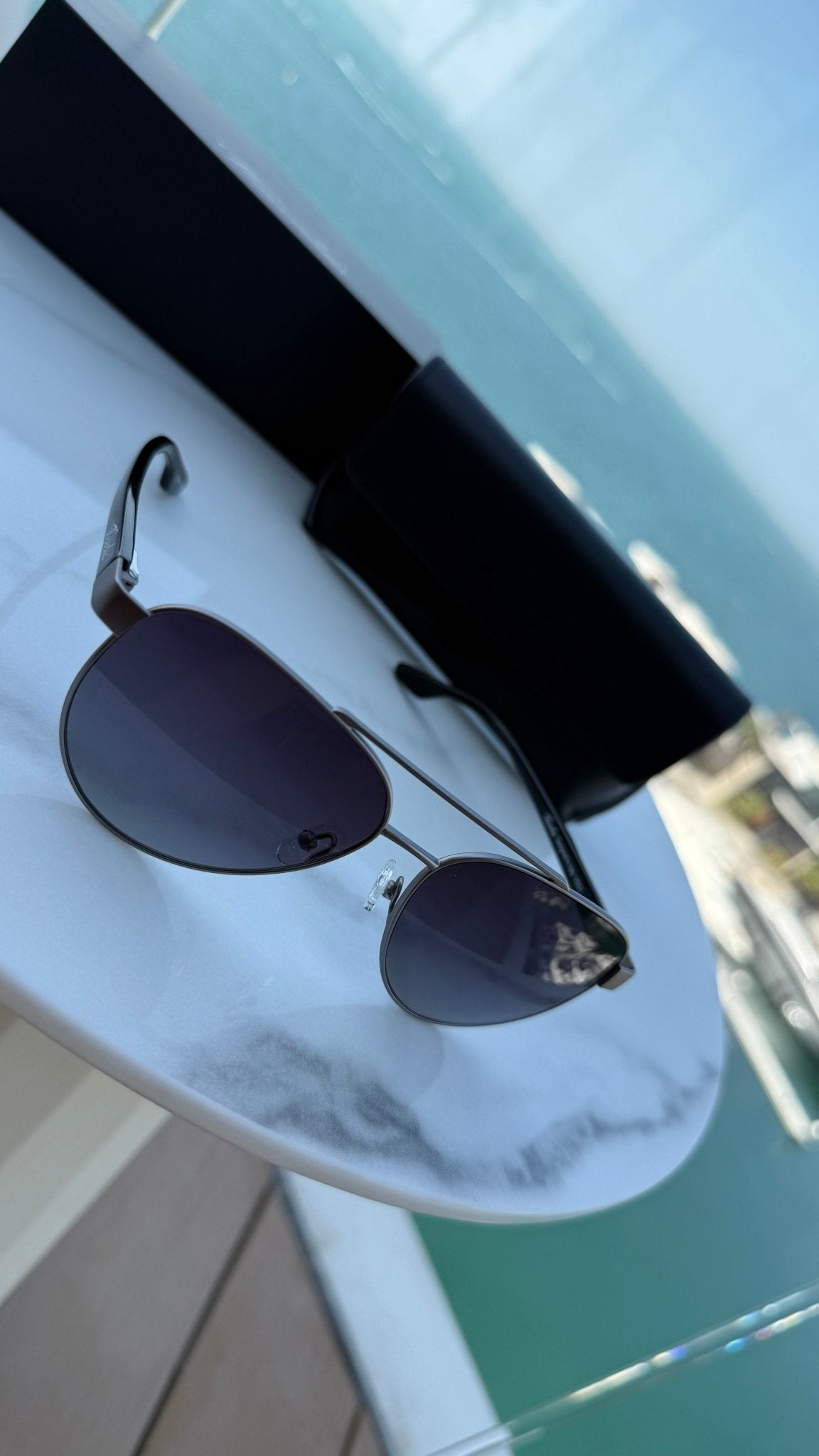 Capri Sunglasses - Gunmetal / Black - Vincentius