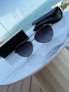 Capri Sunglasses - Gunmetal / Black - Vincentius