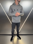 Collegiate Applique Luxe Hoodie - Grey (DISPATCH 18/10/24) - Vincentius