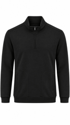 Commuter 1/4 Zip Jumper - Black - Vincentius