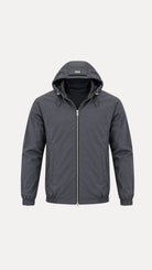 Commuter Hooded Reverse Jacket - Graphite/Black - Vincentius
