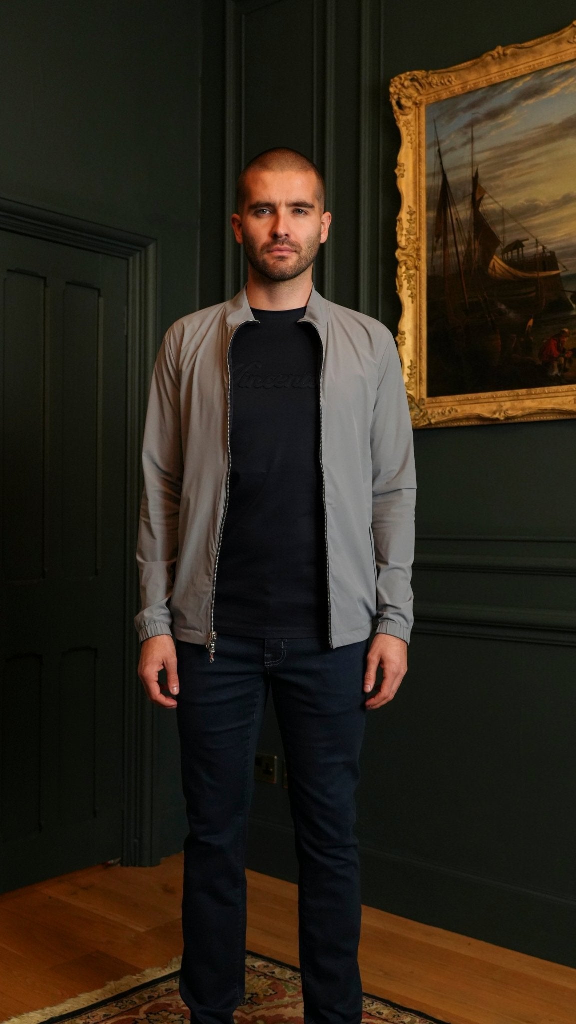 Commuter Reverse Jacket - Navy/Stone - Vincentius