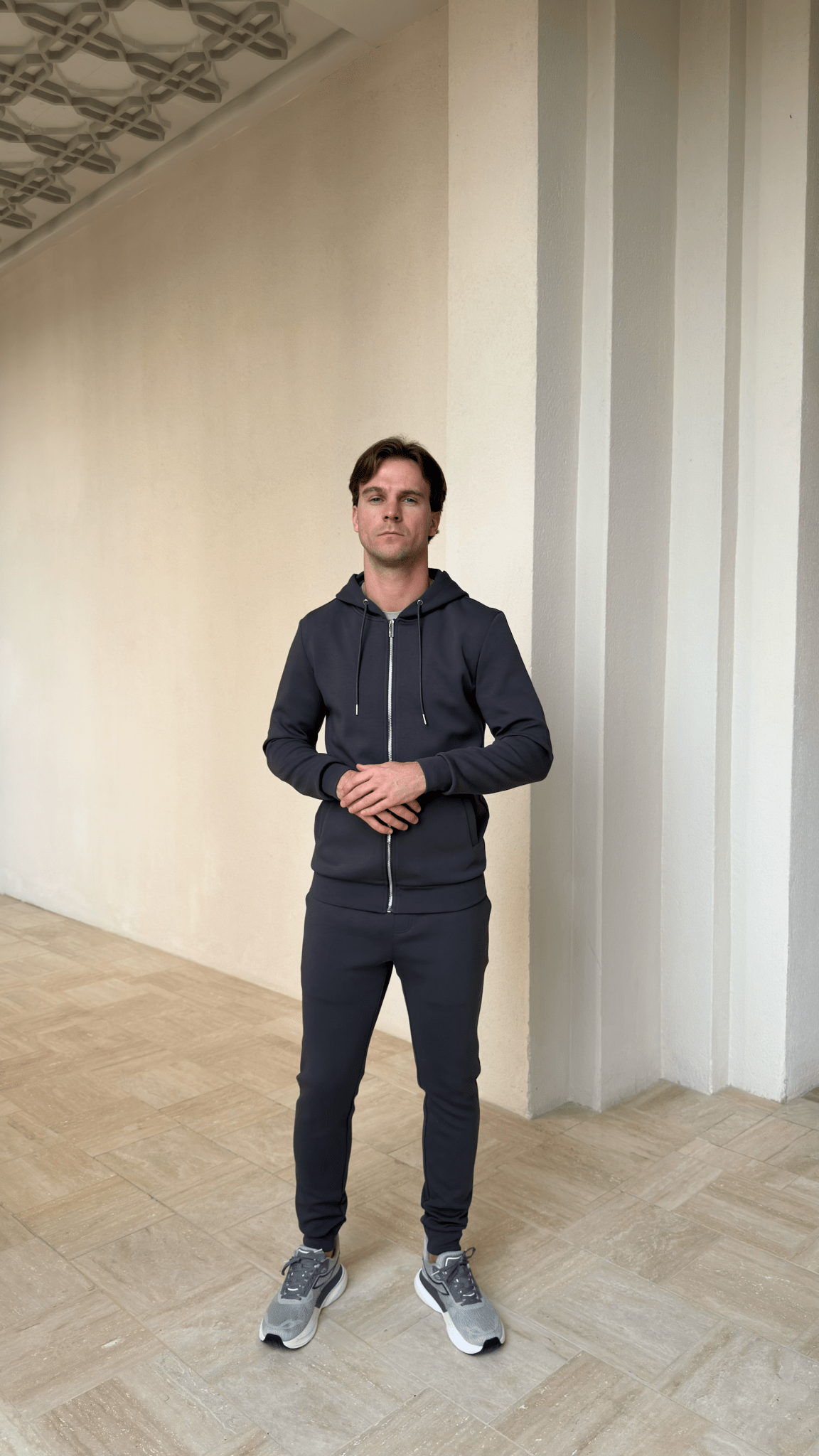 Commuter Zip Through Hoodie - Graphite - Vincentius