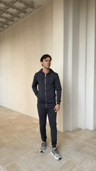 Commuter Zip Through Hoodie - Graphite - Vincentius