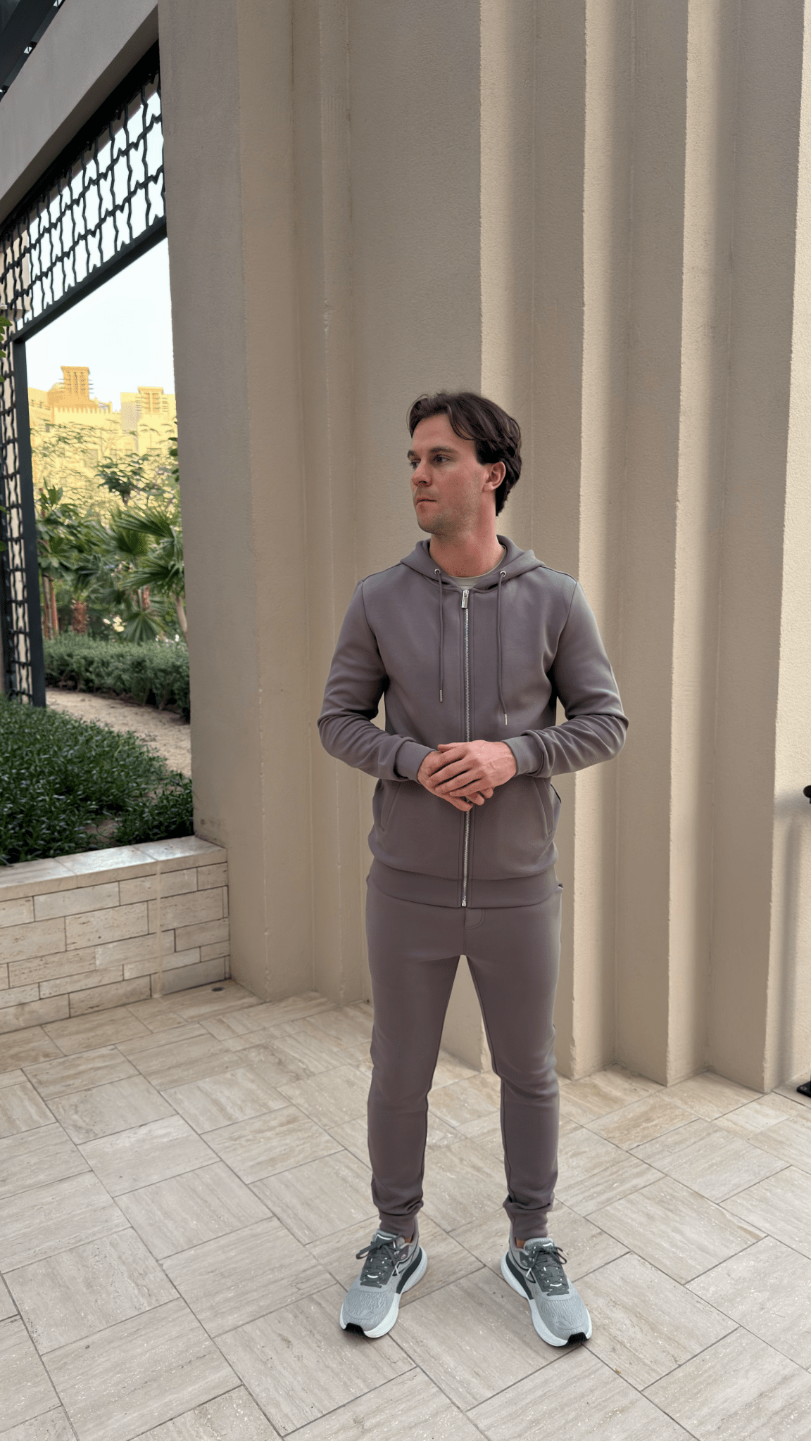 Commuter Zip Through Hoodie - Slate - Vincentius