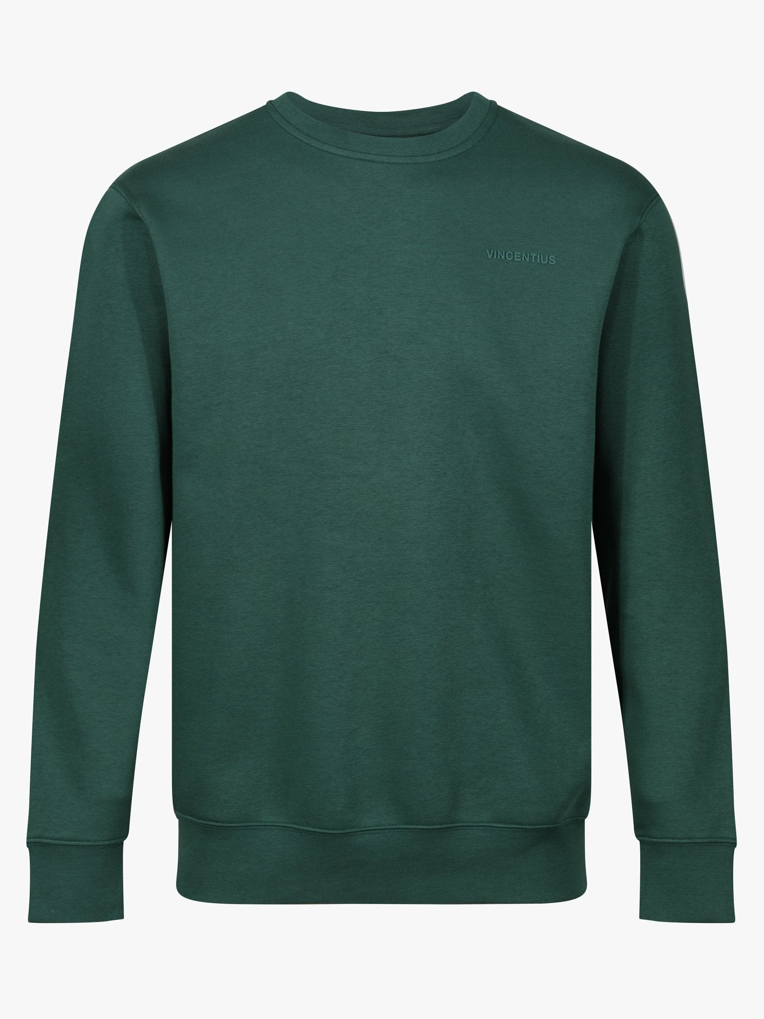 Crew Neck Every Day Jumper - Forest Green - Vincentius