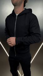 Full Zip Silicone Badge Every Day Tracksuit - Black - Vincentius