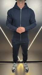 Full Zip Silicone Badge Every Day Tracksuit - Navy - Vincentius