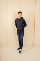 Hybrid Quilted Jacket - Navy - Vincentius