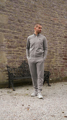 Loopback Zip Through Jacket - Grey Marl - Vincentius