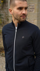 Loopback Zip Through Jacket - Navy - Vincentius