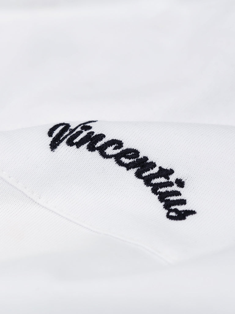 Luxe Resort Pocket Embroidery T-Shirt - White - Vincentius