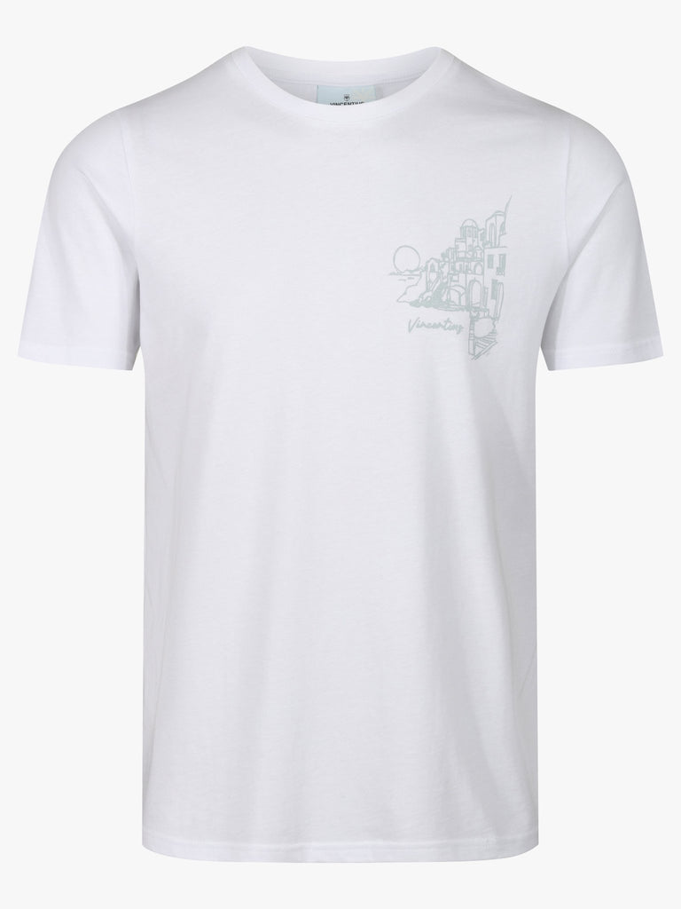 Luxe Resort Santorini T-Shirt - White - Vincentius
