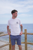 Luxe Shatter T-Shirt - White/Navy - Vincentius