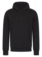 Luxury Boucle Shield Hoodie - Black - Vincentius