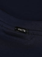 Luxury Mercerised Pocket Logo T-Shirt - Navy - Vincentius