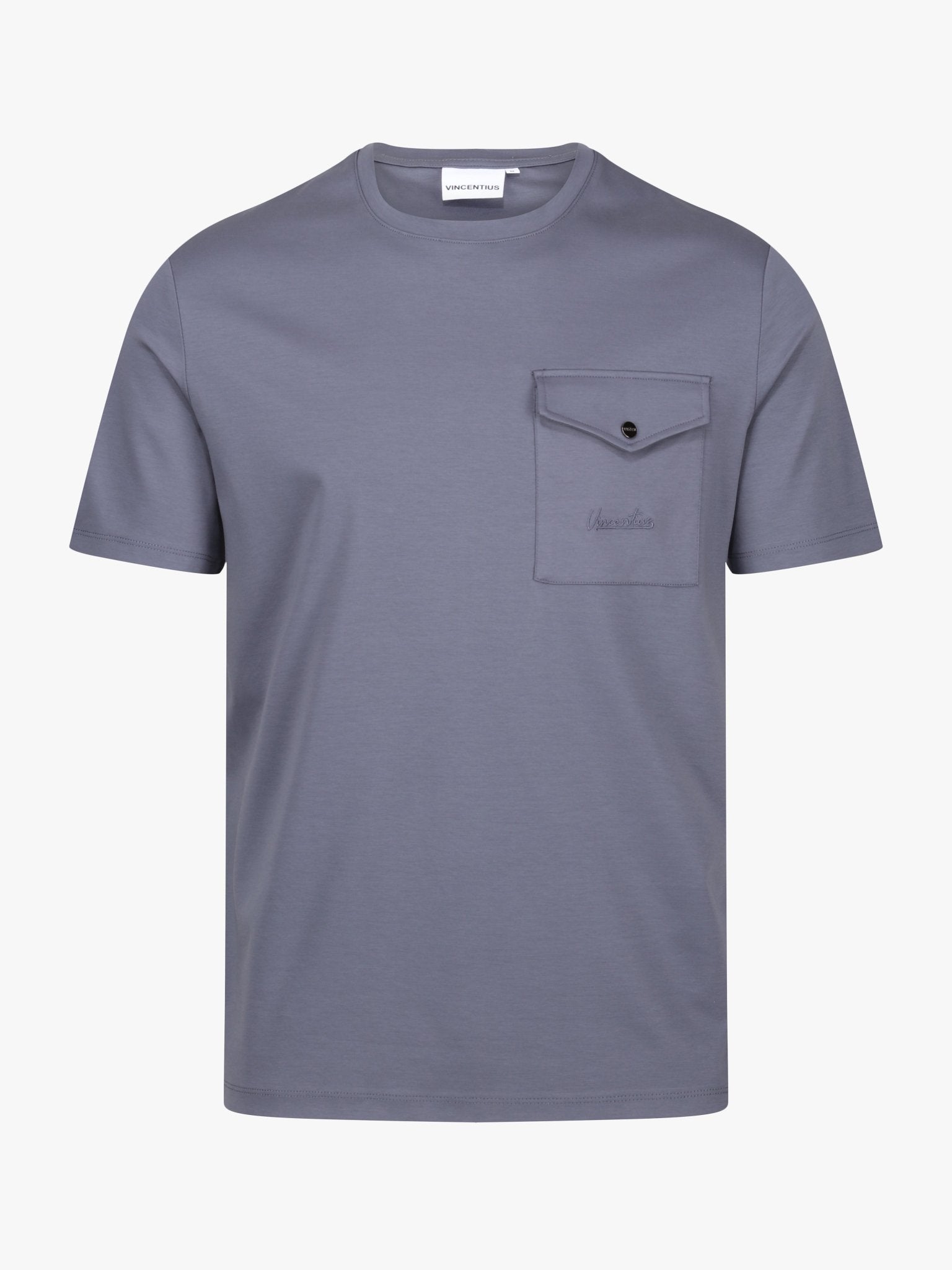 Luxury Mercerised Pocket Logo T-Shirt - Ombre - Vincentius