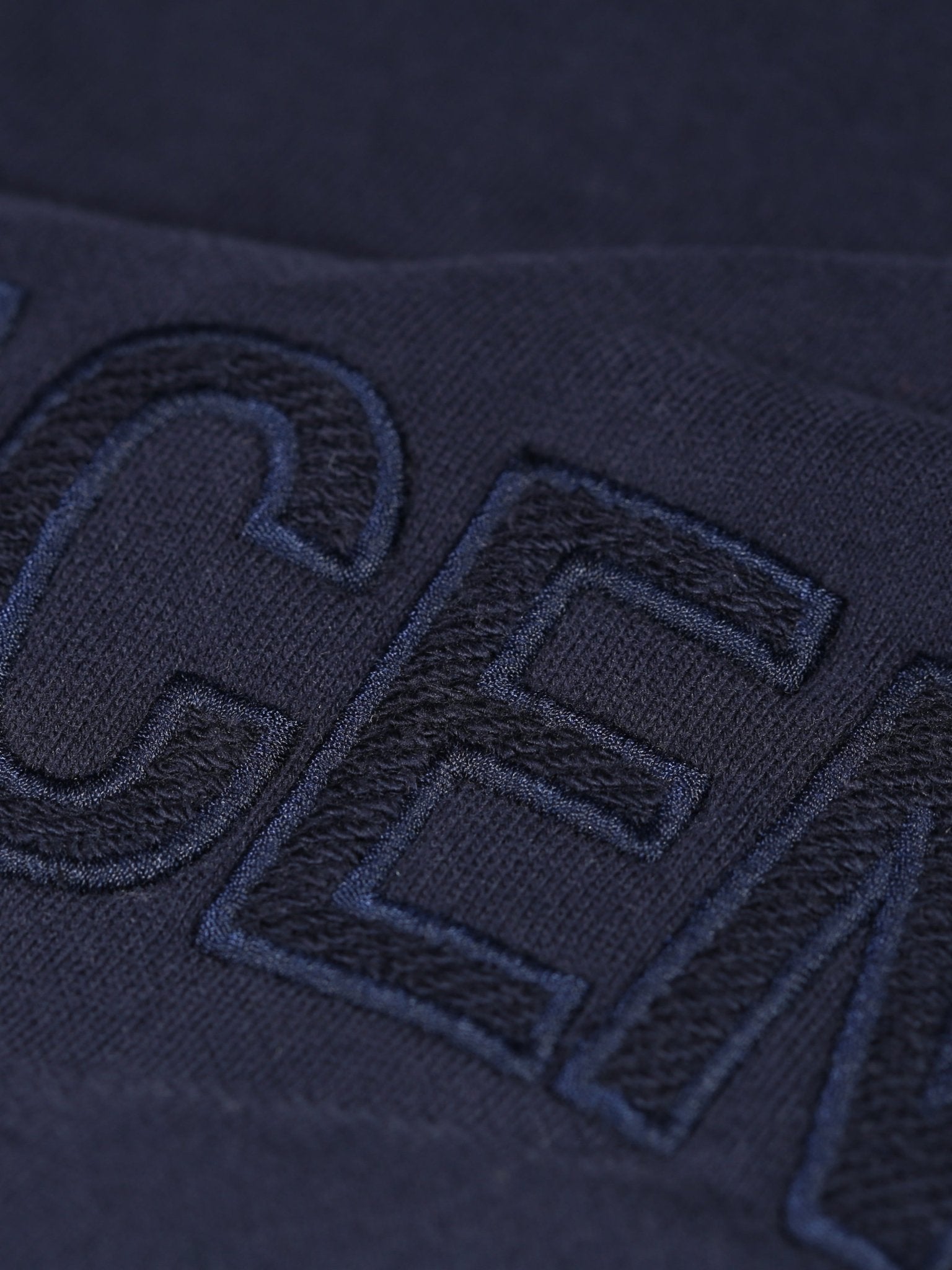 Luxury Tonal Applique Hoodie - Navy - Vincentius