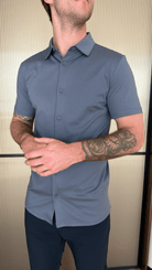 Mercerised Short Sleeve Shirt - Ombre - Vincentius