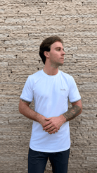 Signature Textured Cotton T-Shirt - White - Vincentius