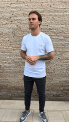 Signature Textured Cotton T-Shirt - White - Vincentius