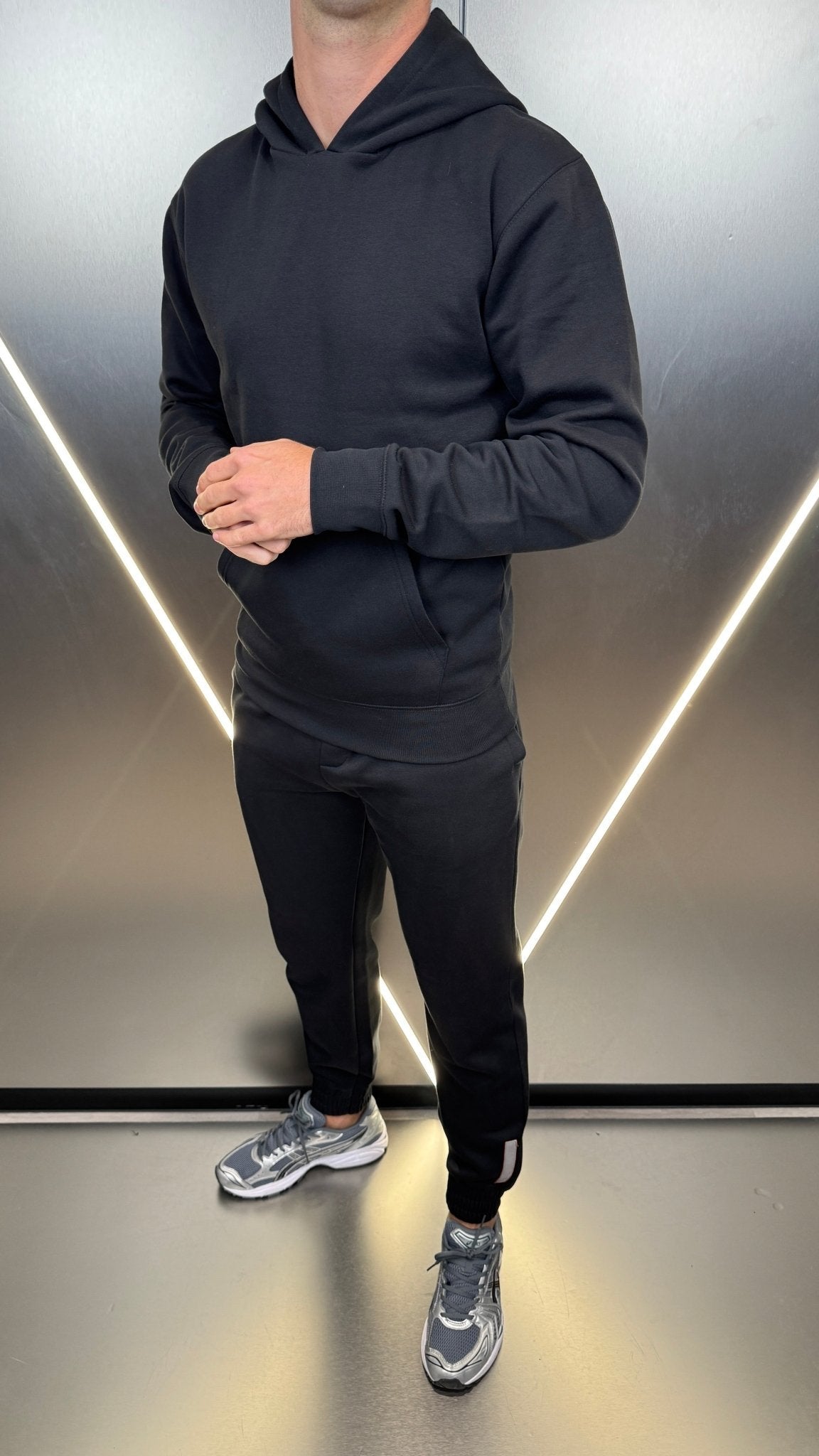 Silicone Badge Every Day Tracksuit - Black/Grey - Vincentius