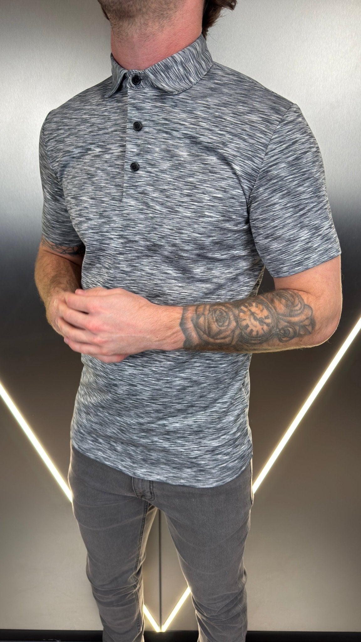 Space Dye Polo V2 - Black - Vincentius