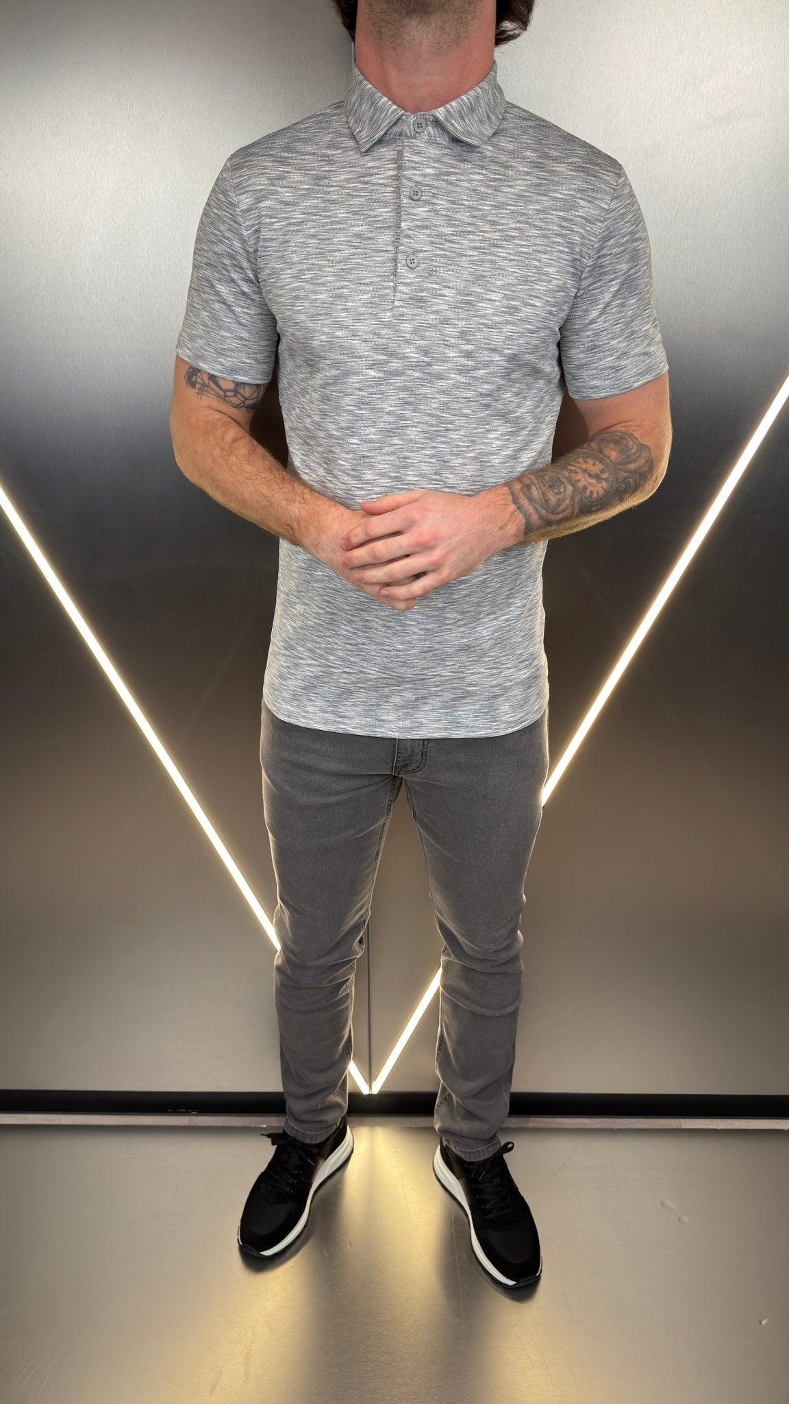 Space Dye Polo V2 - Grey - Vincentius