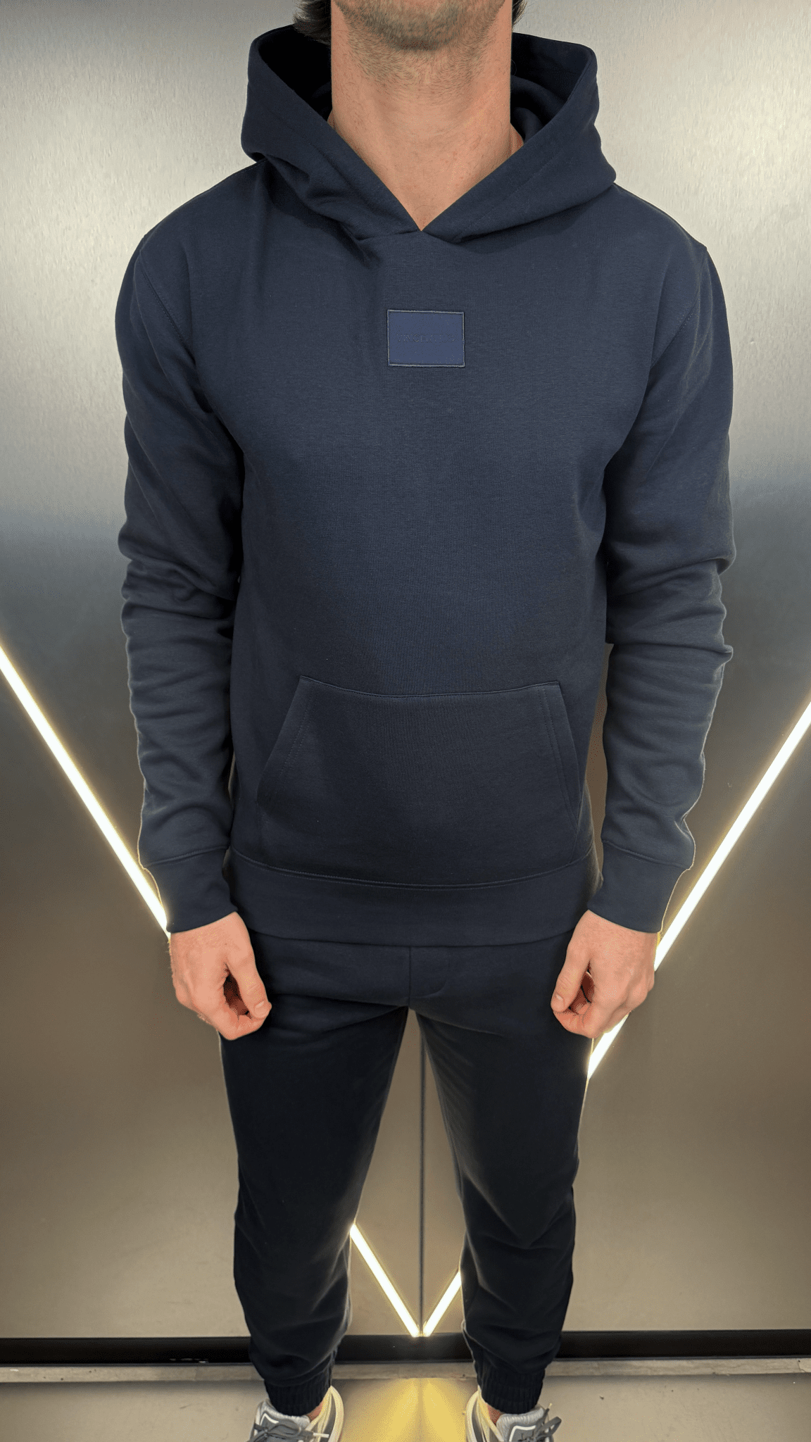 Tonal Badge Every Day Tracksuit - Navy - Vincentius
