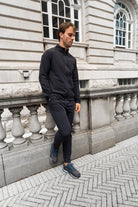 Transitional Mock Neck Jacket - Navy - Vincentius