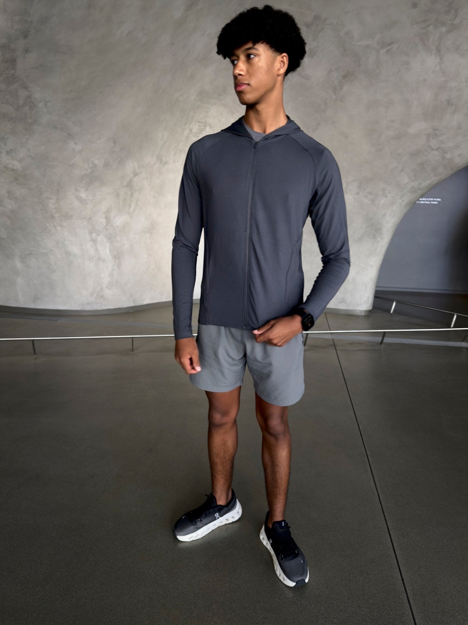 Transitional Performance Full Zip Hoodie - Graphite - Vincentius