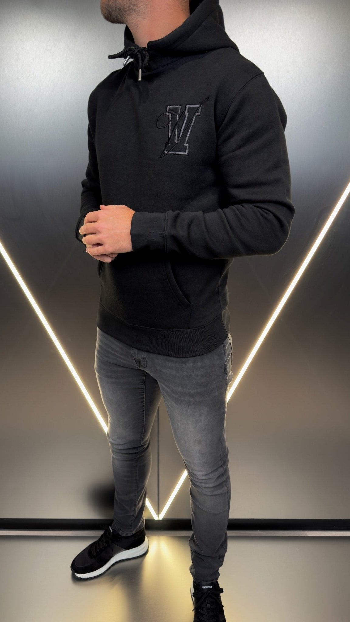 Varsity Luxe Hoodie - Black (DISPATCH 18/10/24) - Vincentius