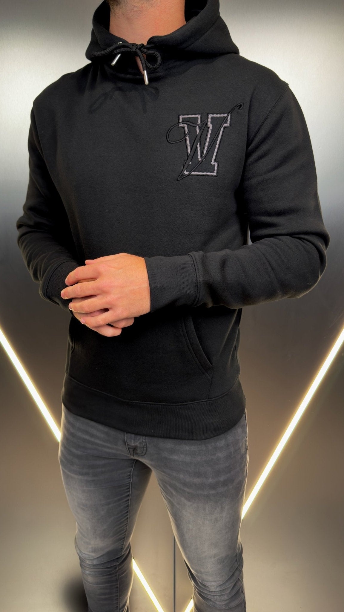 Varsity Luxe Hoodie - Black (DISPATCH 18/10/24) - Vincentius