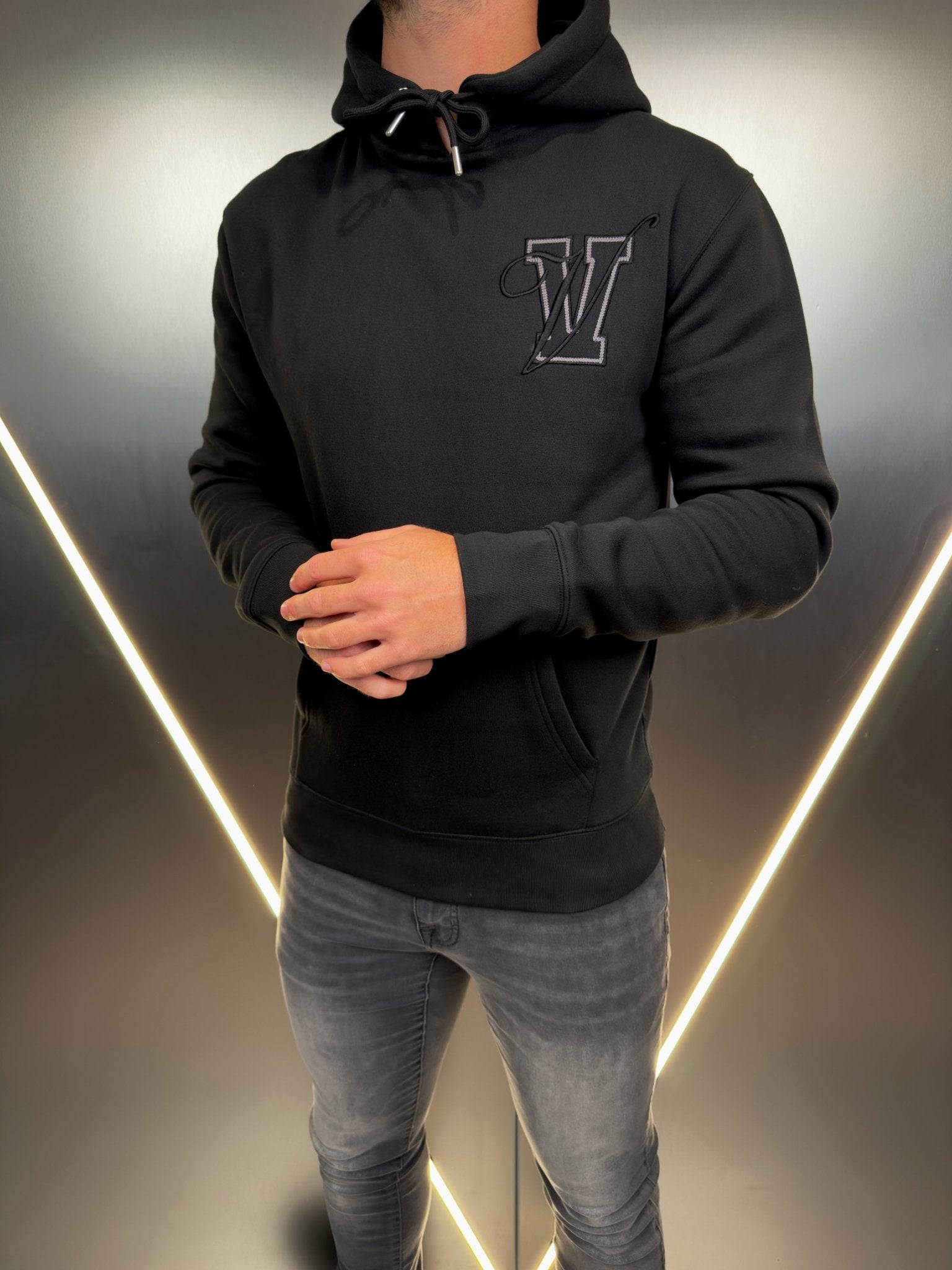 Varsity Luxe Hoodie - Black (DISPATCH 18/10/24) - Vincentius