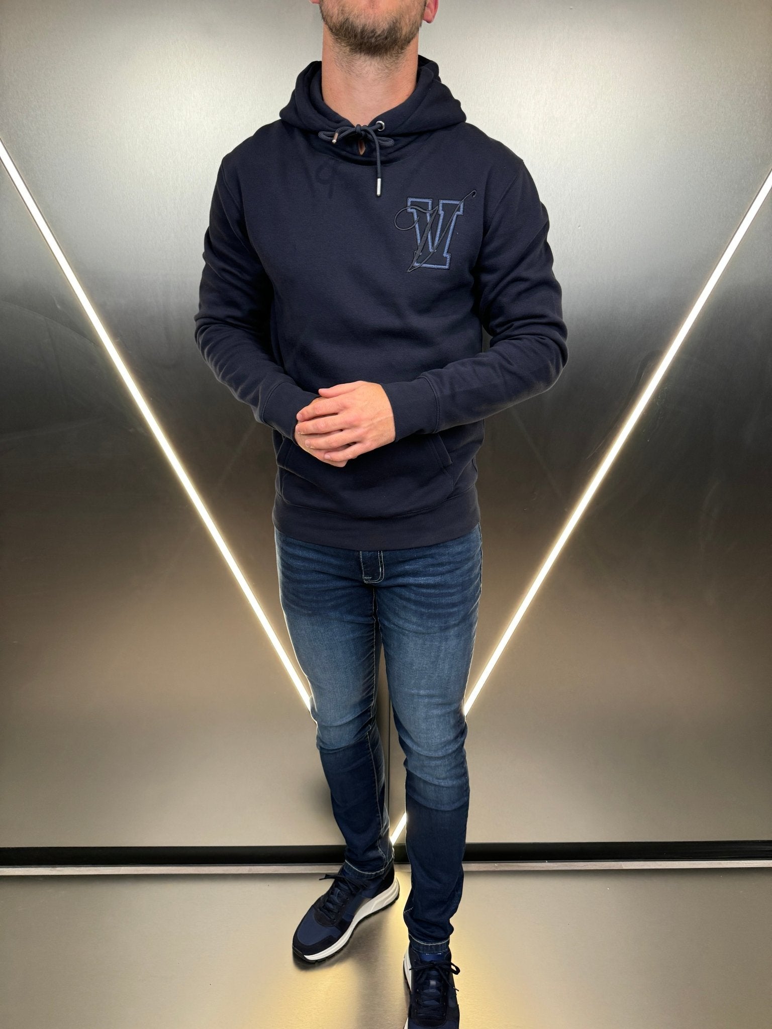 Varsity Luxe Hoodie - Navy (DISPATCH 18/10/24) - Vincentius