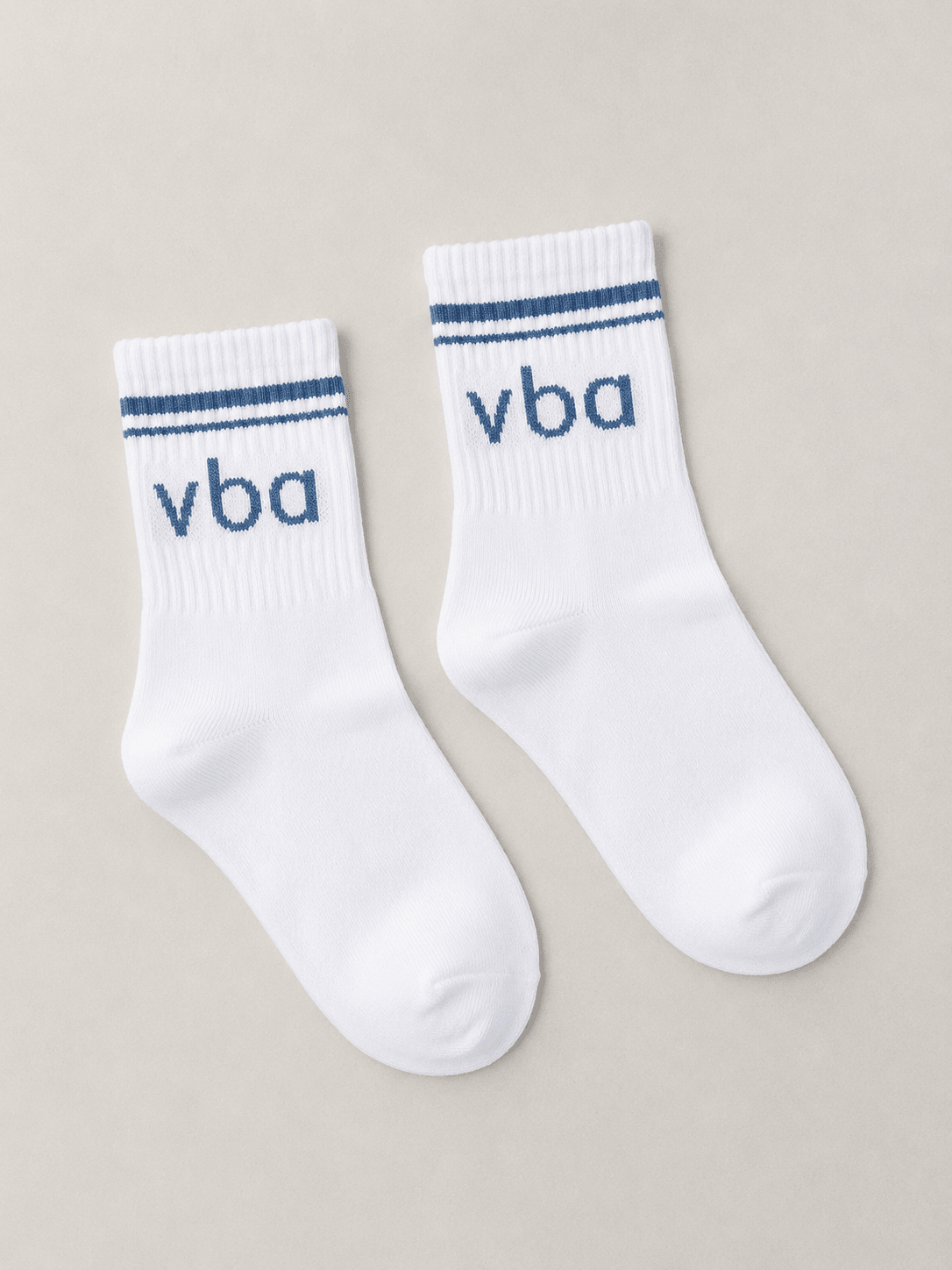 VBA Sport Socks - White/Crystal Blue - Vincentius