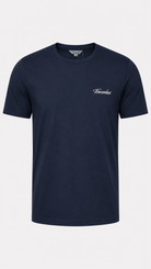 Vincentius Elegant Script T-Shirt - Navy - Vincentius