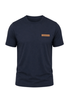 Vincentius Leather logo T-Shirt - Navy - Vincentius