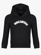 Boy's Applique Luxe Hoodie - Black - Vincentius