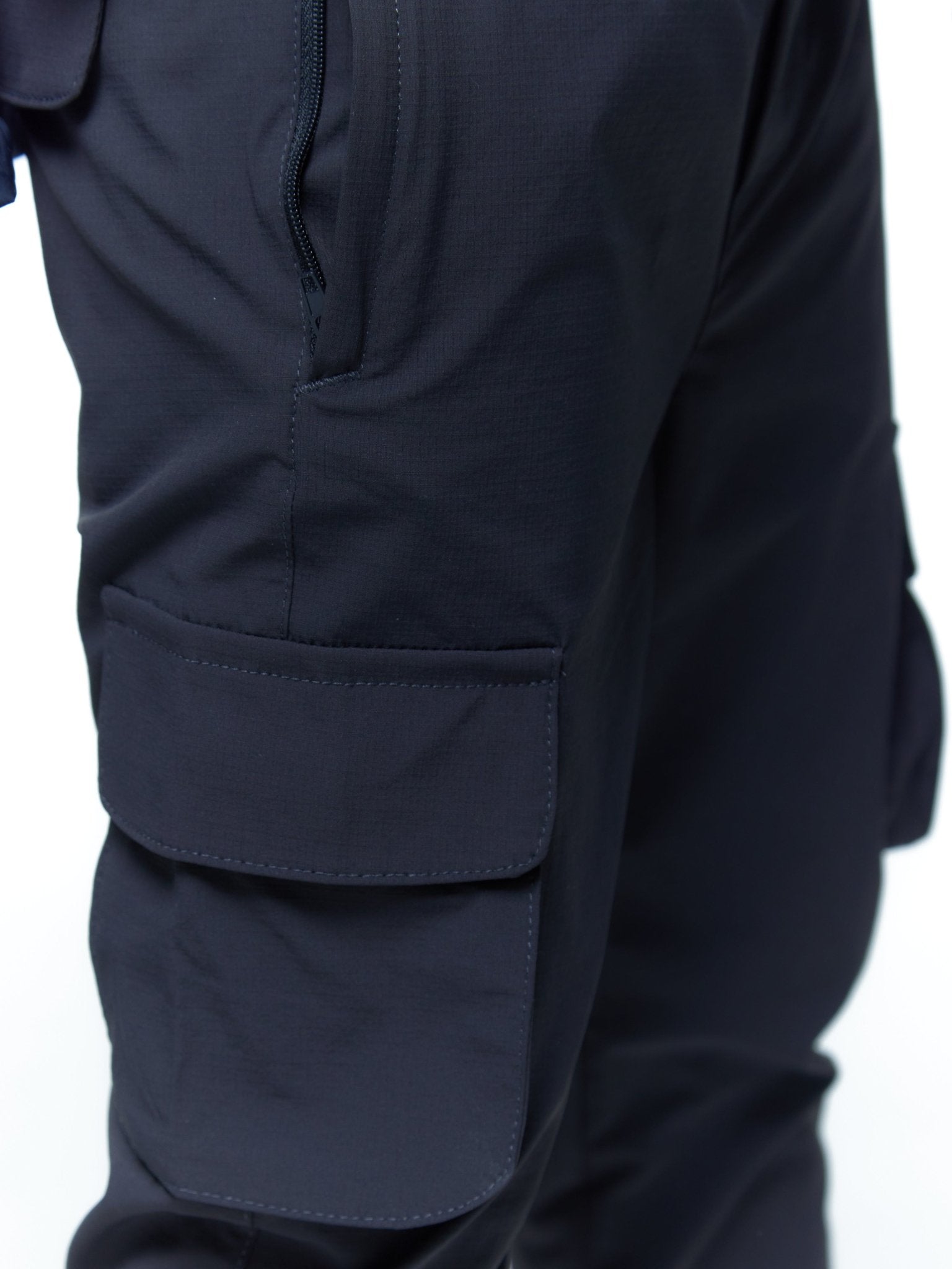 Boy's Charcoal Technical Cargo Pant - Vincentius