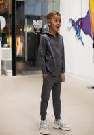 Boy's Graphite Hybrid Tracksuit - Vincentius