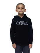 Boy's Luxury Black Graffiti Hoodie - Vincentius