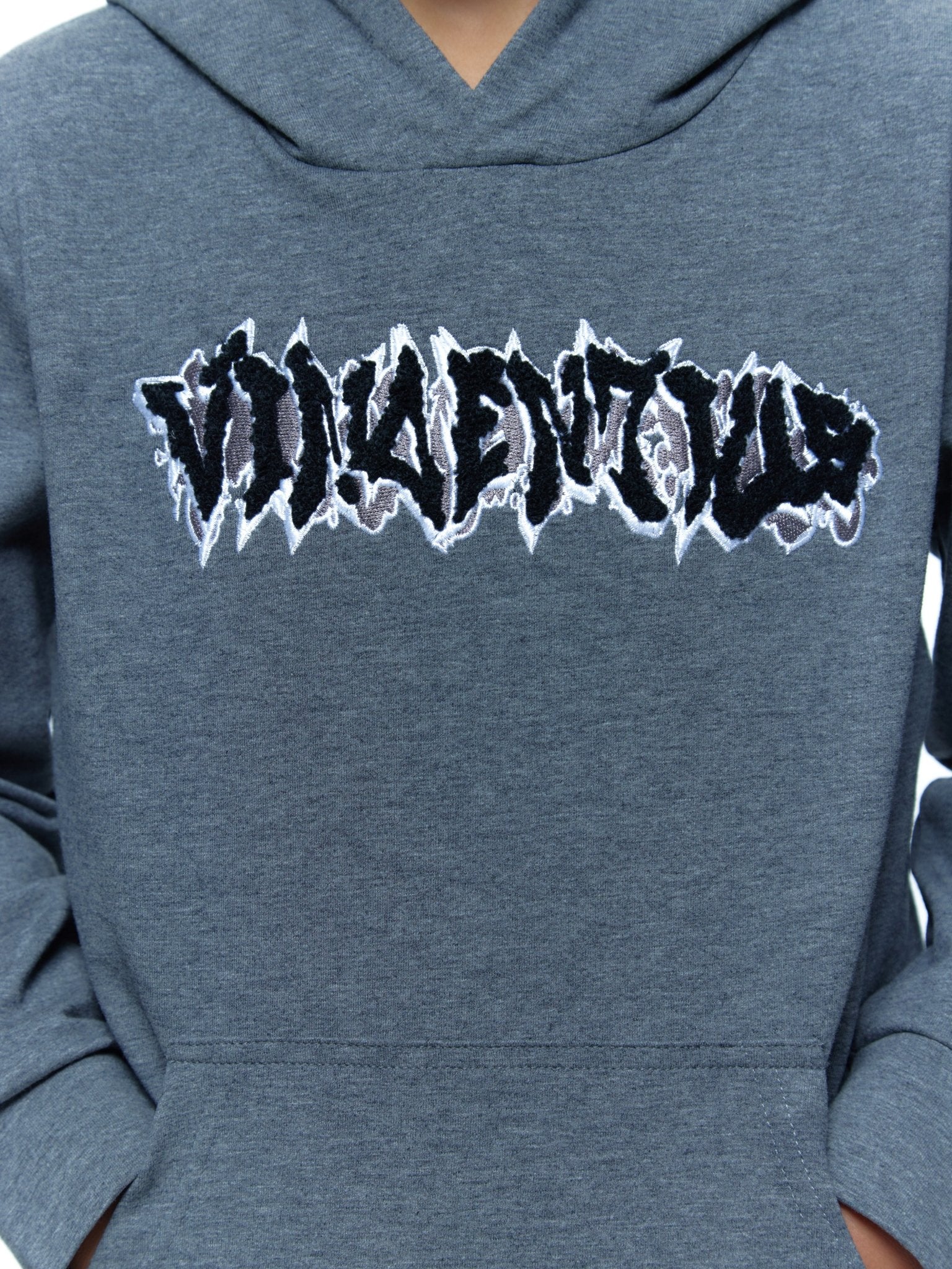 Boy's Luxury Grey Graffiti Hoodie - Vincentius