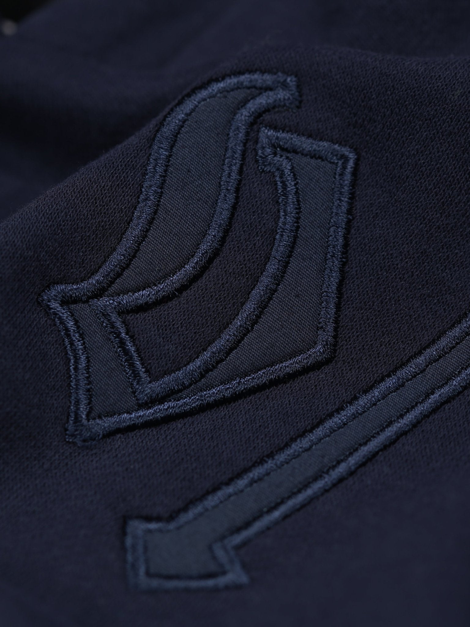 Boy's Monogram Luxe Hoodie - Navy - Vincentius