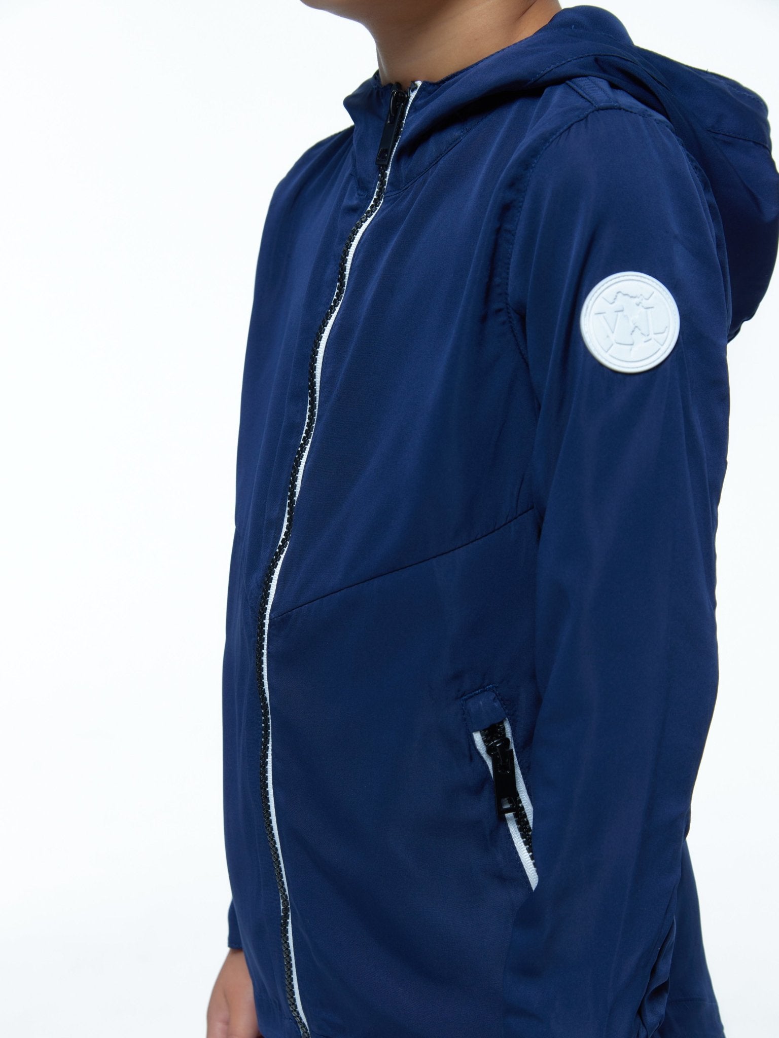 Boy's Navy Active Windbreaker - Vincentius