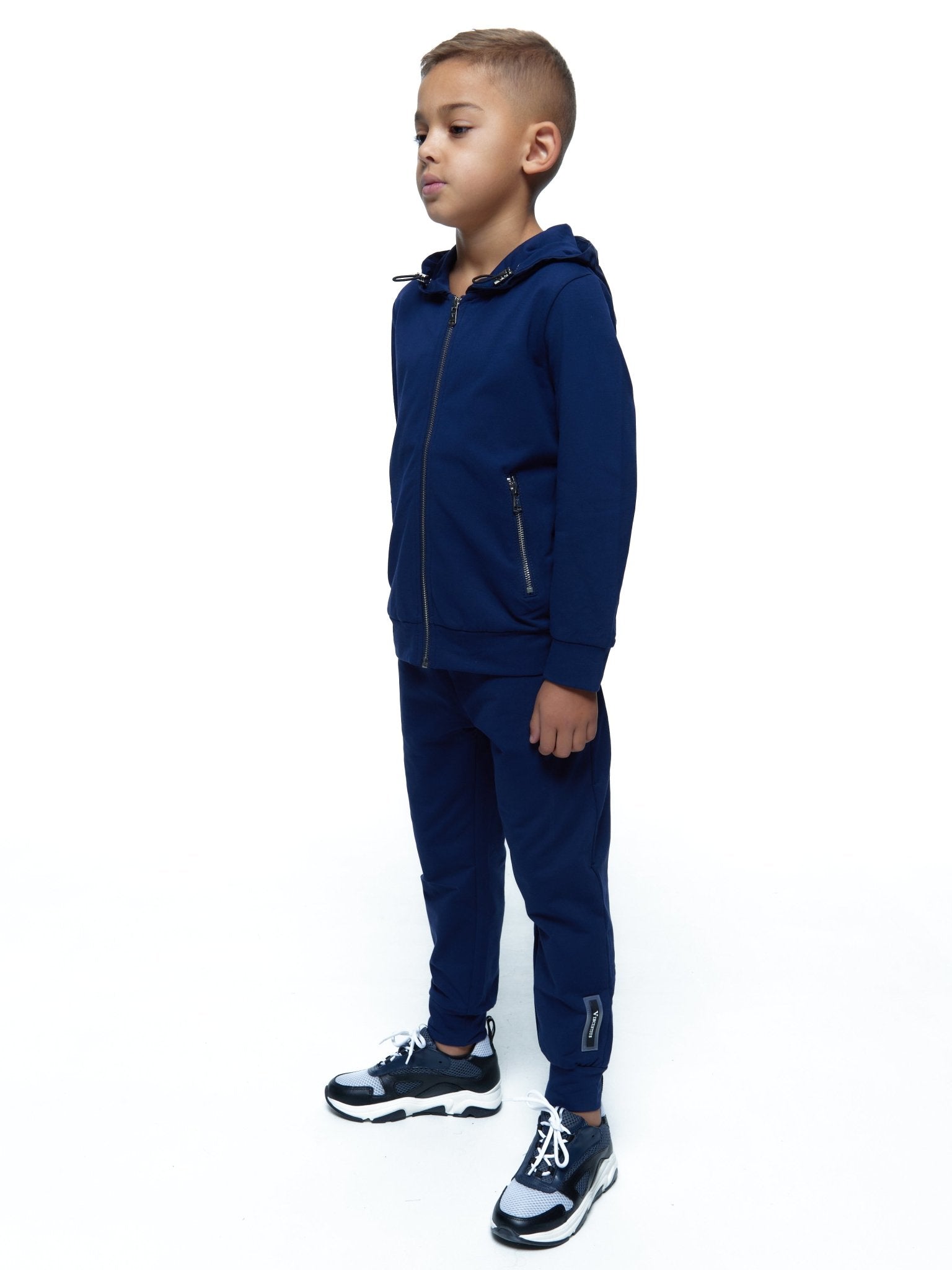 Boy's Navy Hybrid Tracksuit - Vincentius