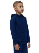 Boy's Navy Logo Panel Tracksuit - Vincentius