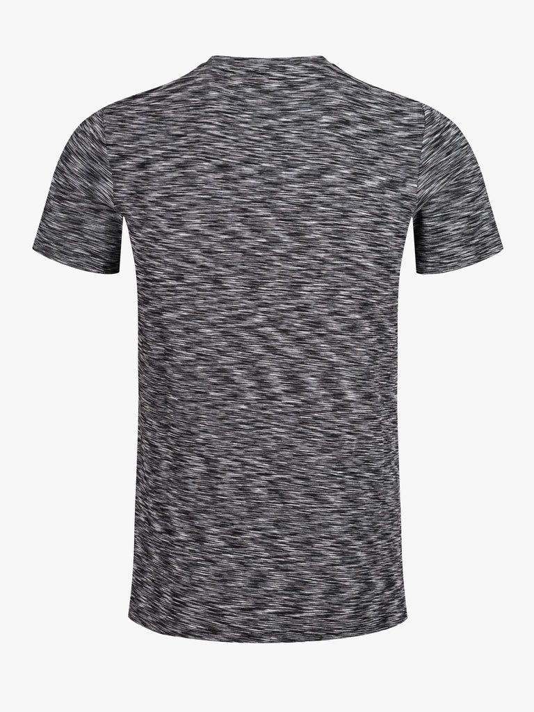 Cotton Space Dye T-Shirt - Black - Vincentius