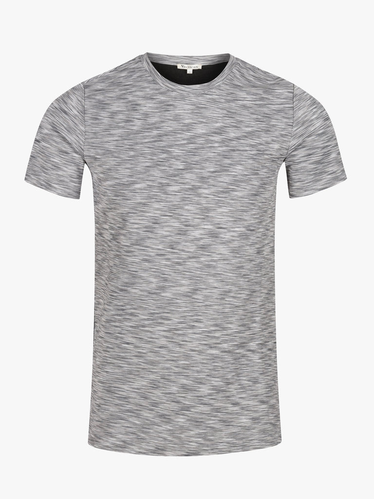 Cotton Space Dye T-Shirt - Light Grey - Vincentius