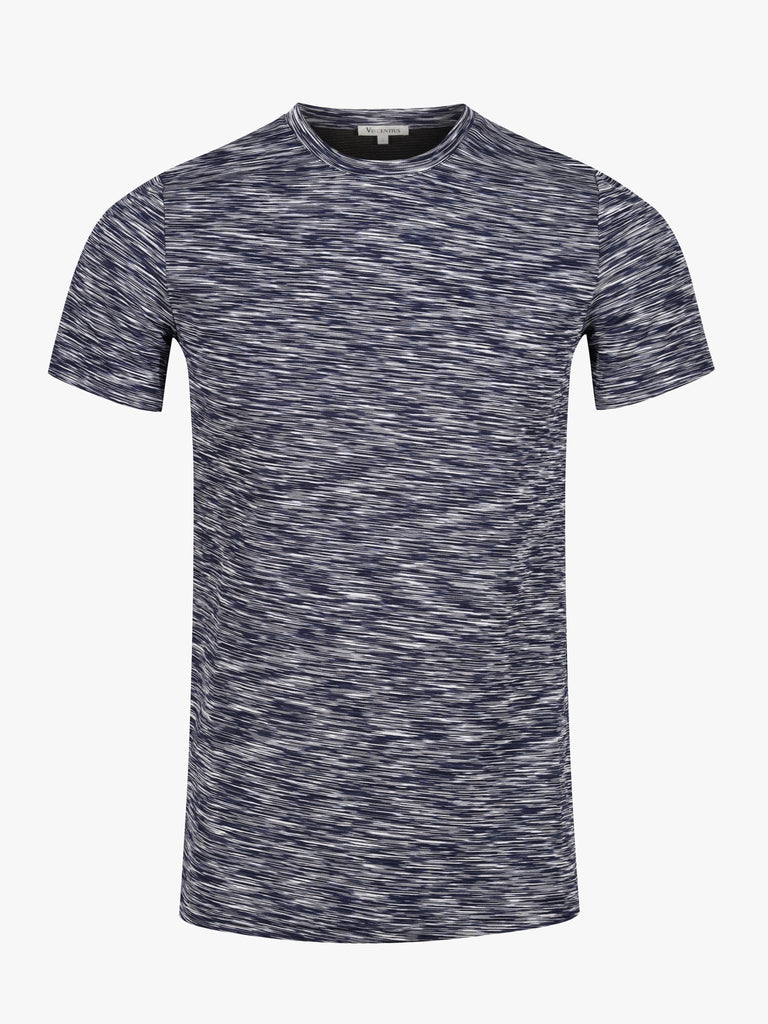 Cotton Space Dye T-Shirt - Navy - Vincentius